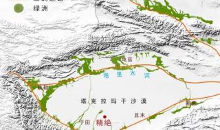 塔克拉玛干沙漠地图