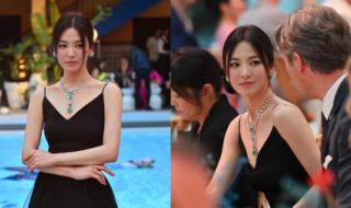 宋慧乔晒巴黎晚宴照